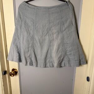 Boden Gray linen Women's Skirt Sz 8R
